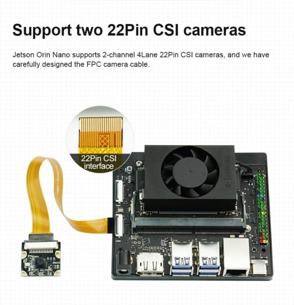 Jetson Orin Nano 8GB RAM Board - Official Camera Kit - Image 2