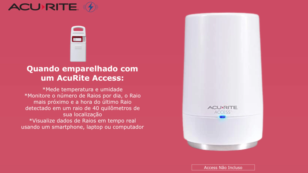 AcuRite 5-in-1 Estação Meteorológica Display Touch Screen de Alta Definição Sensor Raios Previsões by Dark Sky Compatível com Weather Underground WiFi - Imagem 10