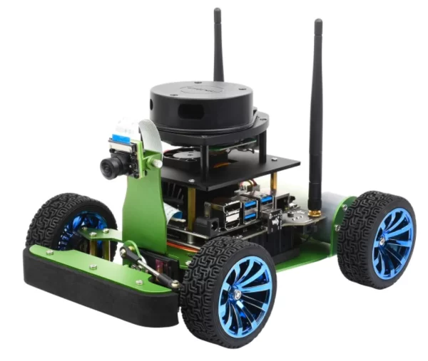 WaveShare JetRacer Professional Version ROS AI Kit A, Dual Controllers AI Robot, Lidar Mapping, Vision Processing , NVIDIA Jetson Nano Developer Kit (B01) , Deep Learning, Autonomous Driving