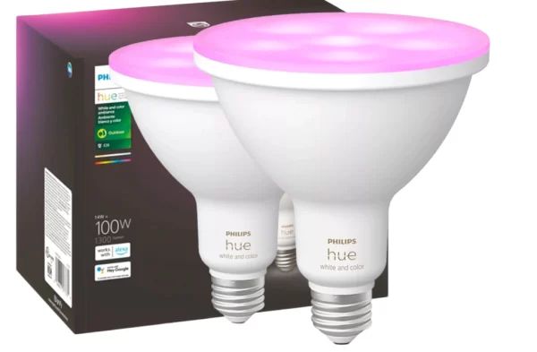Philips Hue White & Color Ambiance PAR38 100W Spot Refletor Jardim Outdoor