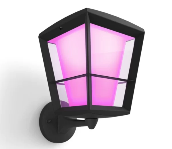 Philips Hue Econic Up Smart Outdoor Wall Light | White and Color Ambiance | Alto Fluxo Luminoso 1.150 lumens | 16 Milhões de Cores | Compatível com a Alexa, Google Assistant, Apple HomeKit e Samsung SmartThings | Requer a Hue Bridge
