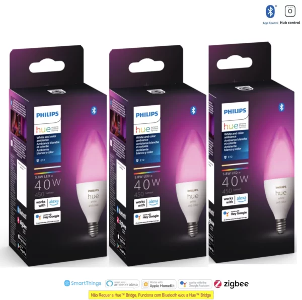 Philips Hue White & Color E12 Kit3