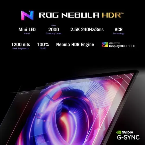 Asus Strix Scar 18 Gaming Laptop 32gb Ram 2tb Ssd Rtx5090 Preto - Imagem 3