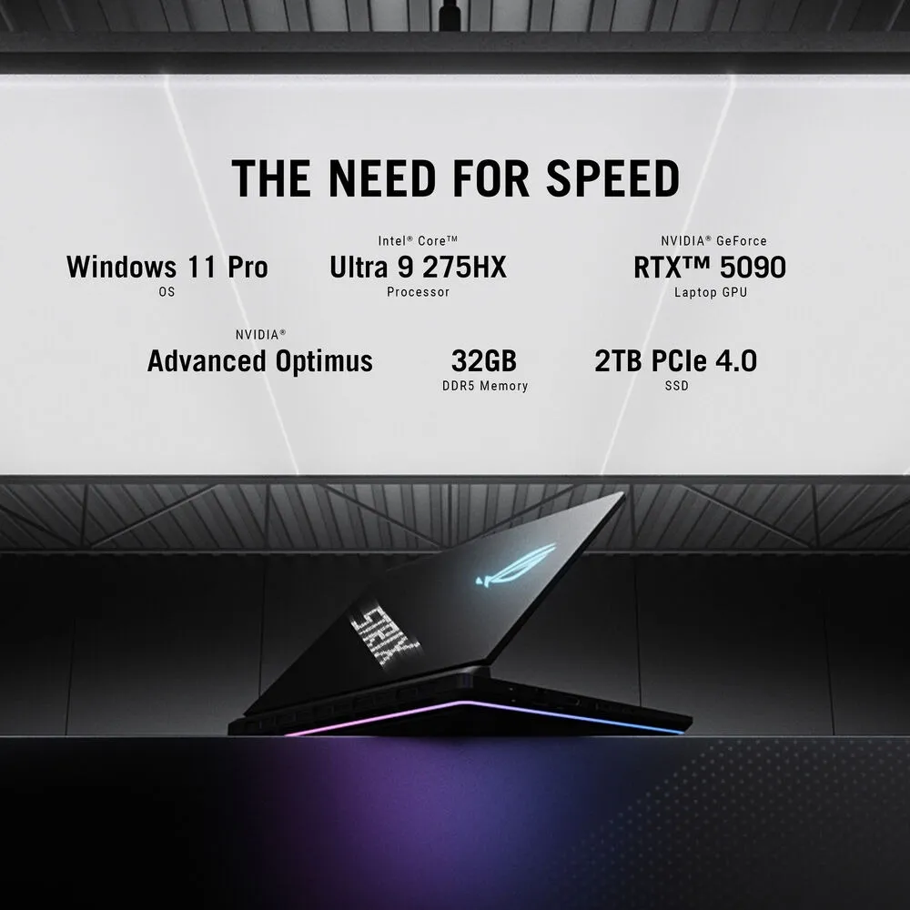 Asus Strix Scar 18 Gaming Laptop 32gb Ram 2tb Ssd Rtx5090 Preto - Imagem 2
