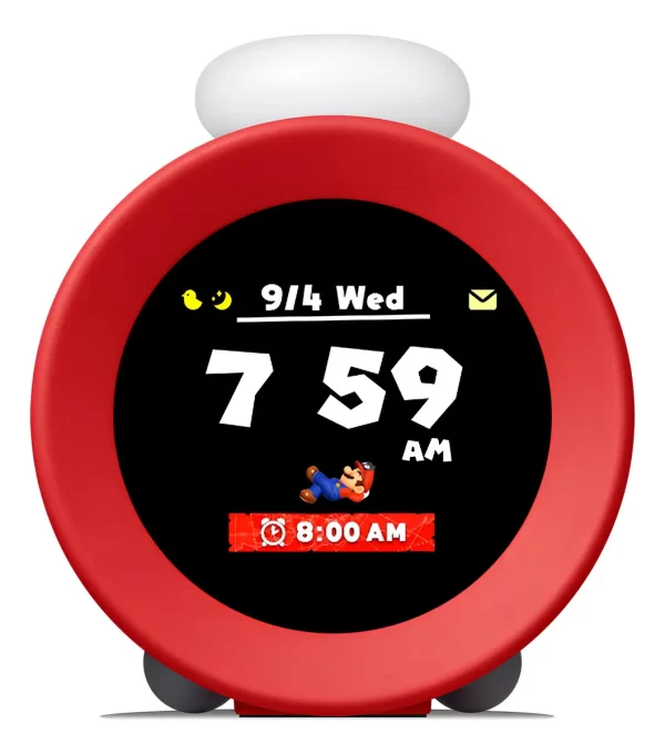 Relógio De Mesa Som Nintendo: Alarmo Cor Vermelho