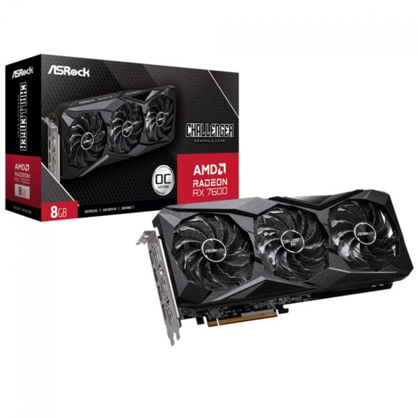 AsRock AMD Radeon RX 7600 Challenger Pro OC, 8GB, GDDR6