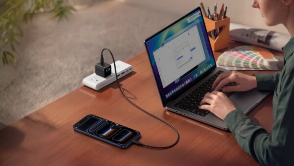 Anker Nano Charger (45W, Smart Display, 180° Foldable)