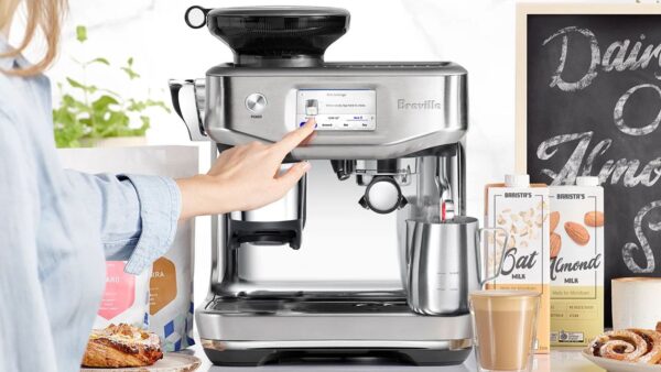 Breville The Barista Touch Impress Espresso Machine Creates Less Mess With The Puck System