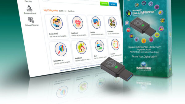 Kanguru Defender Lifeplanner Encrypted Personal Life Organizer