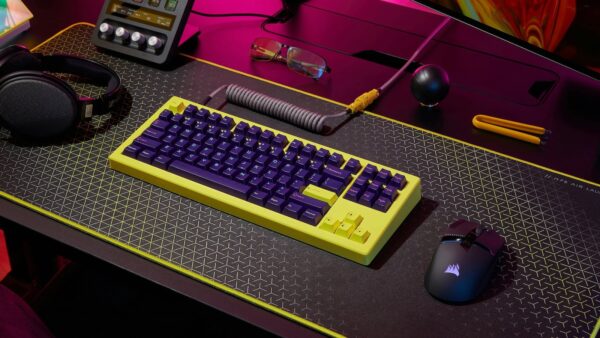Drop Cstm80 Cyber Yellow Decorative Keyboard Case