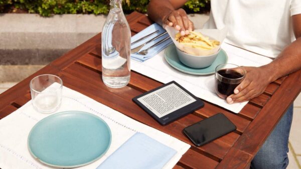 Kobo Libra2 Waterproof Ereader Features Page Turn Buttons When Your Hands Are Full