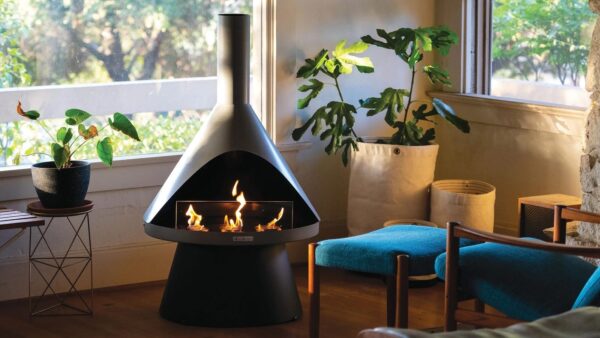 Lloyd Modern Gel Fuel Clean Burning Smoke Free Fireplace