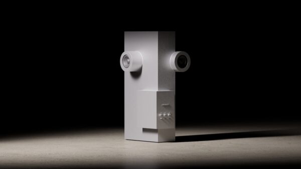 Transparent Brutalist Speaker